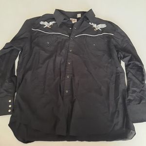 Ely Cattleman vintage western embroidered eagle shirt